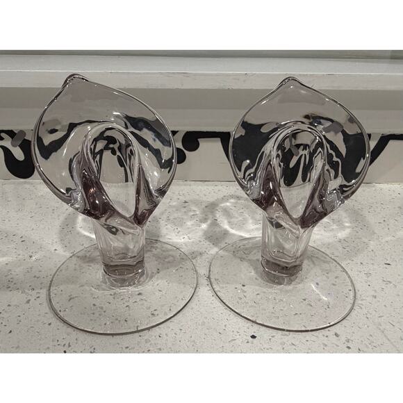 Cambridge Glass Other - Set of 2 1937-1958 Cambridge Glass Pristine Calla Lilly Candlestick Holders